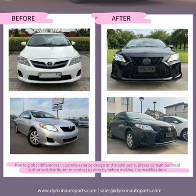 Suitable for Toyota Corolla modified front bumper COROLLA upgrade for Lexus IS Sport (Big Surrounded)