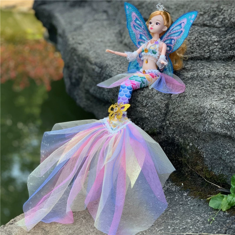 Музыкальная кукла для нарядной игры, игрушка, русалка, подарок на день рождения