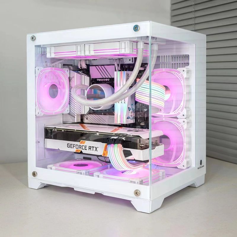 Wanjia Gyonyou MINI ポストレスコンピュータシービュールームシャーシ 240 水冷 MATX マザーボード 360 ミニシャーシ|undefined