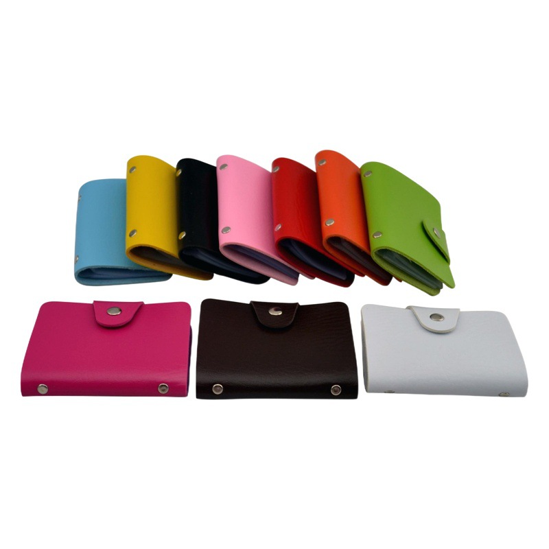 Anti-degaussing anti-theft brush card bag card bag card holder wholesale multi-card bank PU leather printing advertising gift card holder