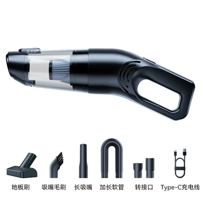 Carefully Selected Car Vacuum Cleaner, Car-Specific, High Suction Power, Handheld, Super Strong Suction, Dual-Use for Home and Car, Water-Absorbing, Handheld Vacuum Cleaner (Tozsoranlar) - black-one-click-dust-dumping-2000mah3-sections-7000pa