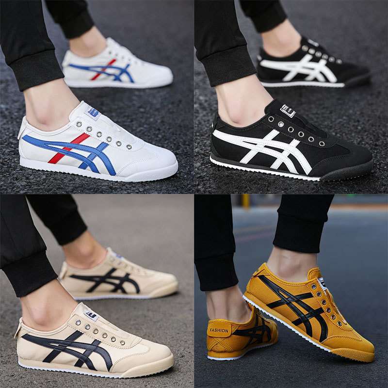 夏季轻便板鞋情侣韩版休闲阿甘男鞋透气懒人无鞋带帆布鞋童鞋纯原