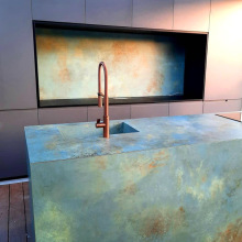 意大利进口拉米娜火山红岩板1.2*2.7米瓷砖别墅背景墙岛台岩板