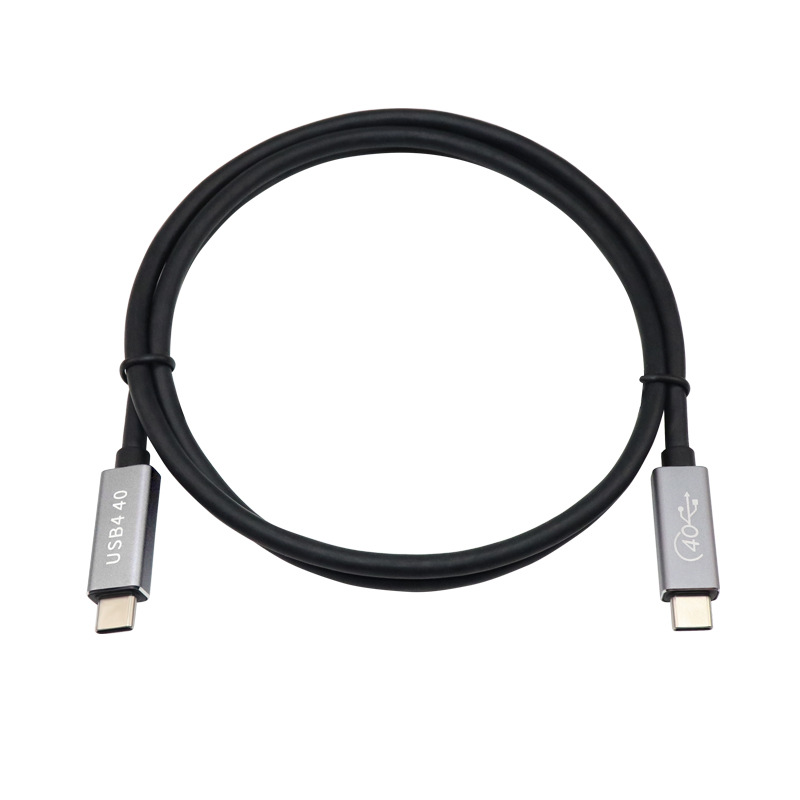 加工定制USB4数据线 双头type-c100W快充兼容雷电3 pd快充数据线