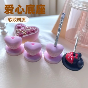 Love Base Mickey Base Balloon Car Cute Creative Personalized Horse Carriage Decoration Wholesale Car Ornaments