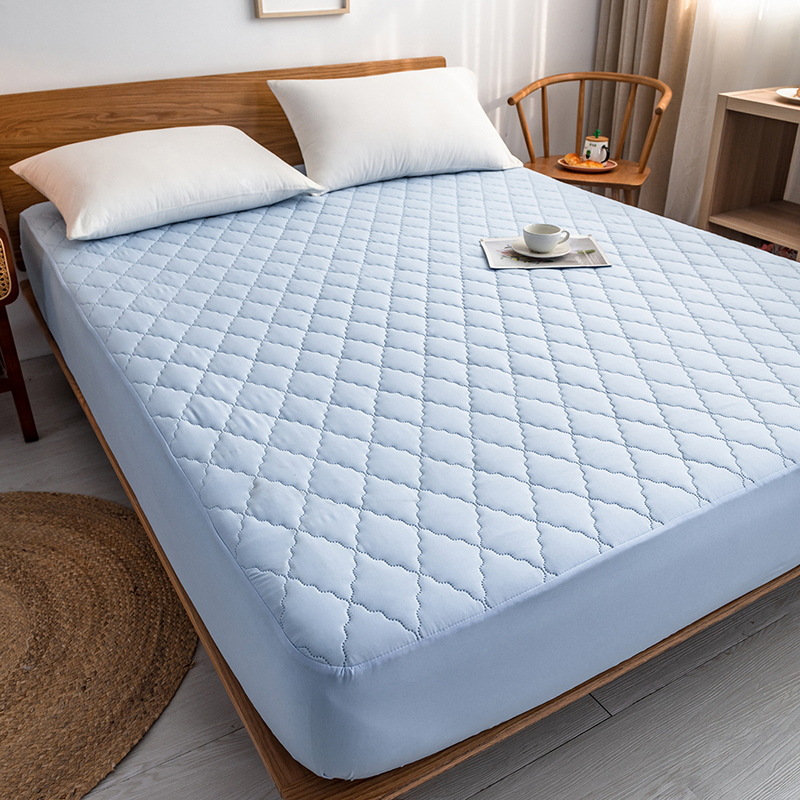 Cama de algodón impermeable clase A transfronteriza amazon cama de cama lavable en máquina cubierta de colchón de color sólido cama de comercio exterior cama de cama