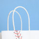 Cartoon Baseball Printing Tote Bag Kids Kraft Paper Bag Creative Packaging Bag Holiday Party Party Gift Bag