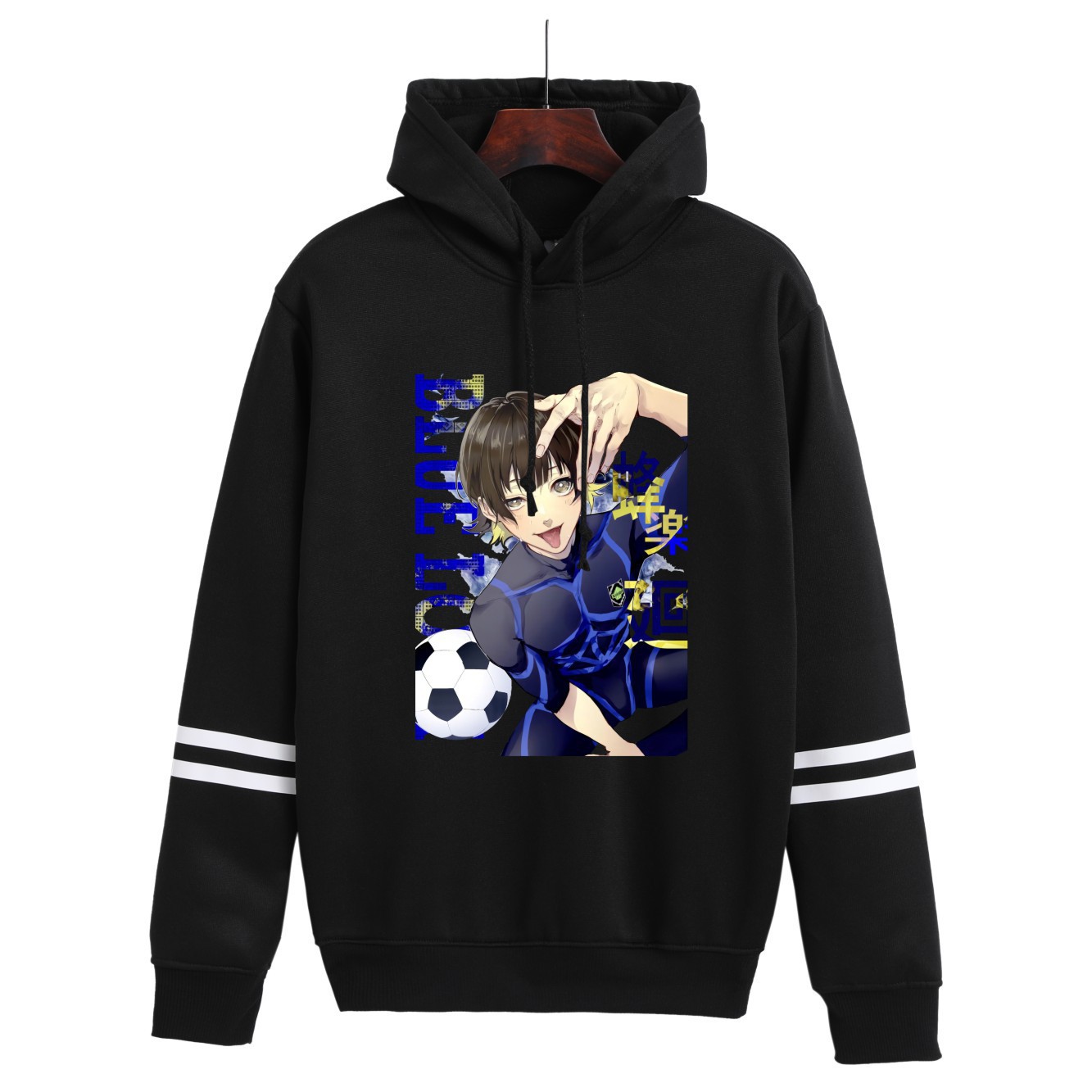 BLUE LOCK Blue Prison Plus Velvet Tamaño más hombres y mujeres Suéter de pareja Trend con capucha sudadera anime