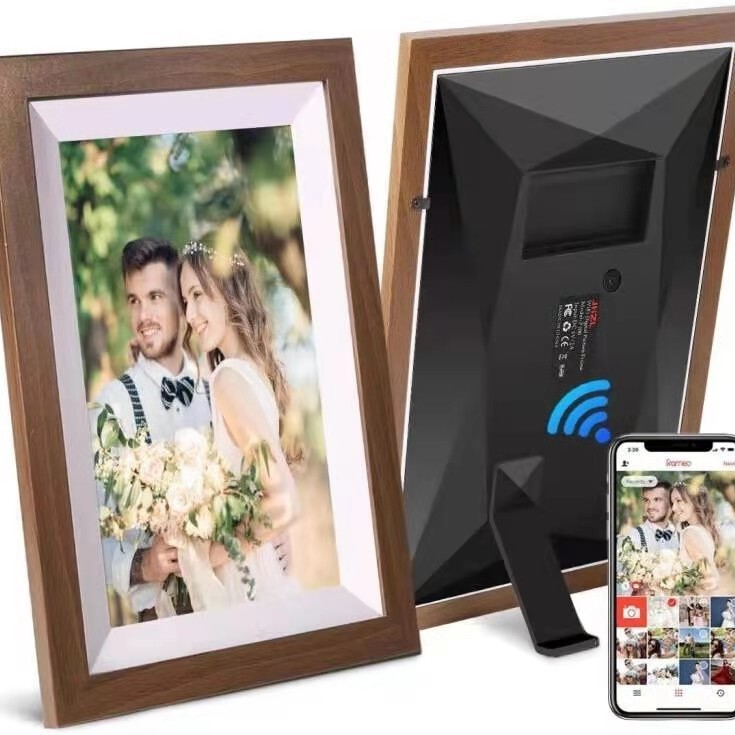 Nordic Wooden Digital Camera Wooden Frame Desktop Ornament Electronic Photo Album Picture Frame Mirror Frame Photo Frame Wooden Digital Photo Frame