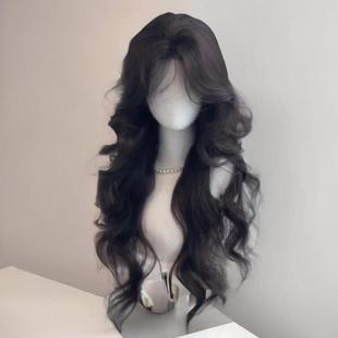 Xuchang Wig Yuan Yang Gentle Korean Style Large Volume Imitation Hair Fashion Daily High Level Bangs Wig Women's Headgear