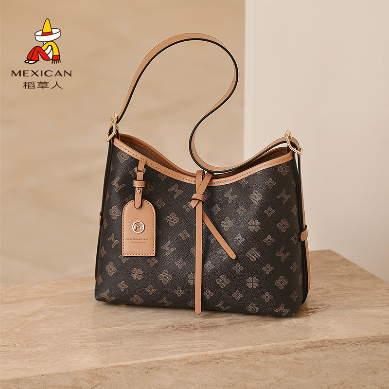 Scarecrow women's new shoulder bag, large-capacity fashion casual tote bag, versatile commuter underarm bag