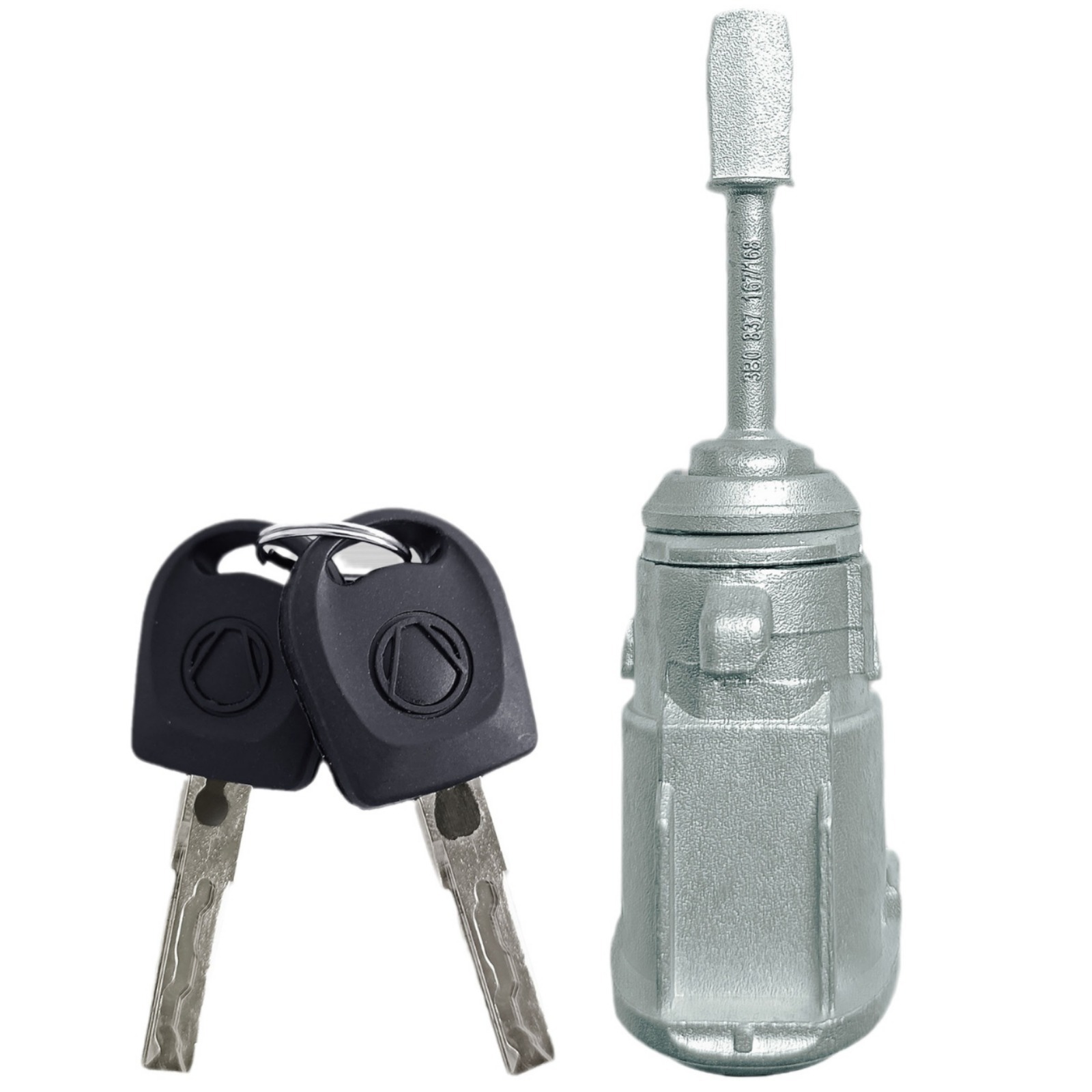 Aplicable a la cerradura de la puerta derecha del modelo antiguo de Volkswagen con cilindro de 2 llaves accesorios de automóviles OE: 3B0837167 168