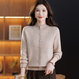 半高领加绒打底衫女保暖冬季中年妈妈洋气针织内搭上衣一体绒毛衣，女装针织衫/毛衣，妃慕昵服饰