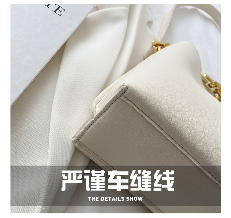 Fashion Solid Color Thick Chain Shoulder Messenger Portable Bag Wholesale display picture 23