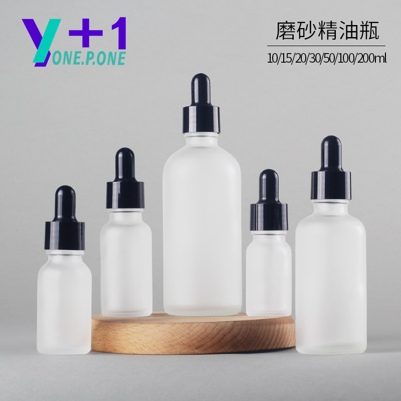 10ml Transparent Frosted Essential Oil Bottle, 30ml Frosted Spray Bottle, 50ml Frosted Dropper Bottle, Cross-Border Sample Bottle