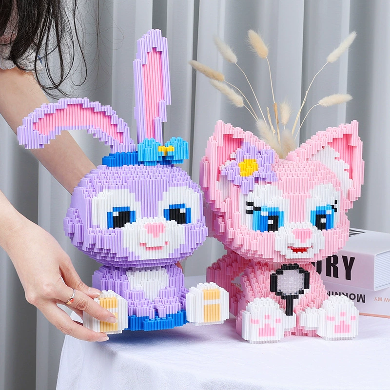 Lego large rabbit & fox constructor set (Lego) — multi-size building kits, 26–115 cm variants