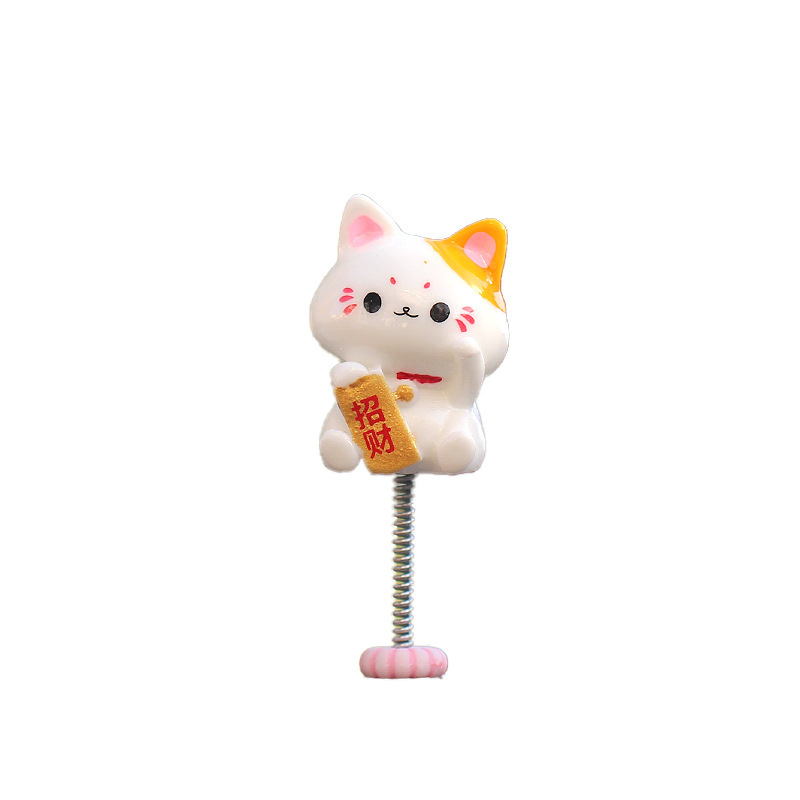 Consola central del automóvil spr ornamentos para el automóvil bendición de gato decoración serie de carro pequeño pilar de cabeza