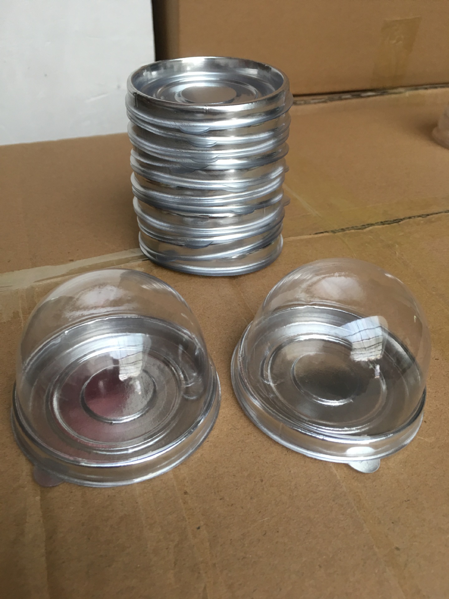 Caja de embalaje para repostería con yema de huevo, caja blíster para mooncakes, caja blíster redonda, venta directa de fábrica de Yiwu, se puede etiquetar y enviar para recogida personal.