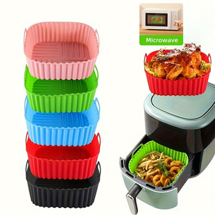 Воздушная фритюрница подкладка комплект силиконовая сковорода для выпечки Air fryer basket Глубокая фритюрница