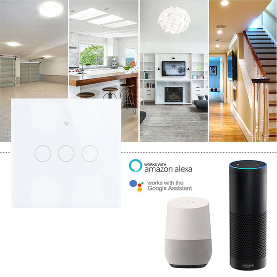 Yi Weilian European WiFi Smart Switch Zero Fire Single Zero Fire Universal Smart Touch WIFI Bluetooth Switch