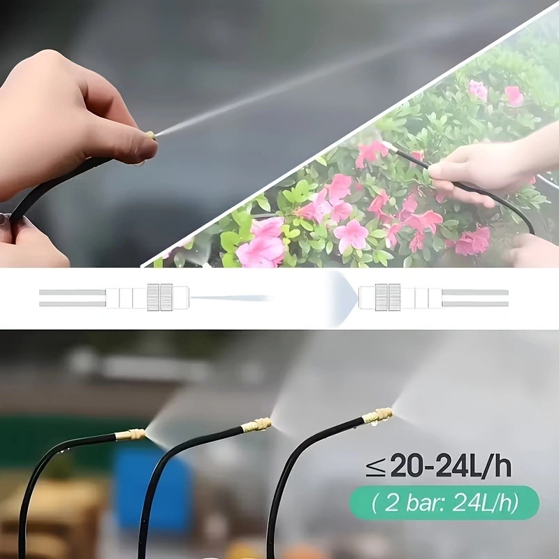 Cross-border Universal Atomization Kit For Irrigation, Cooling, And Humidification, Flower Watering Greenhouse Sprinkler_voghion.com
