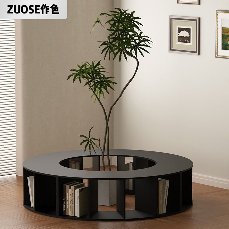 Living Room Bedroom Simple Bookshelf Storage Cabinet Creative Corner Curved Bookcase Student Home Floor Corner Bookshelf T&