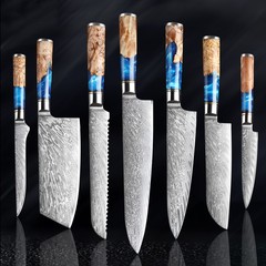 ダマスカスギフトキッチン刃物セットシェフナイフ肉切り多目的鍛造ナイフ寿司刺身料理刃物