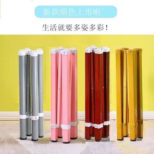 Table Leg Bracket Folding Dining Table Leg Mahjong Table Leg Table Rack Telescopic Rack Stainless Steel Dining Table Default Item Gold Wholesale
