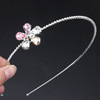 Advanced metal universal headband to go out, hairpins, hair accessory, Korean style, high-quality style, cat's eye, simple and elegant design