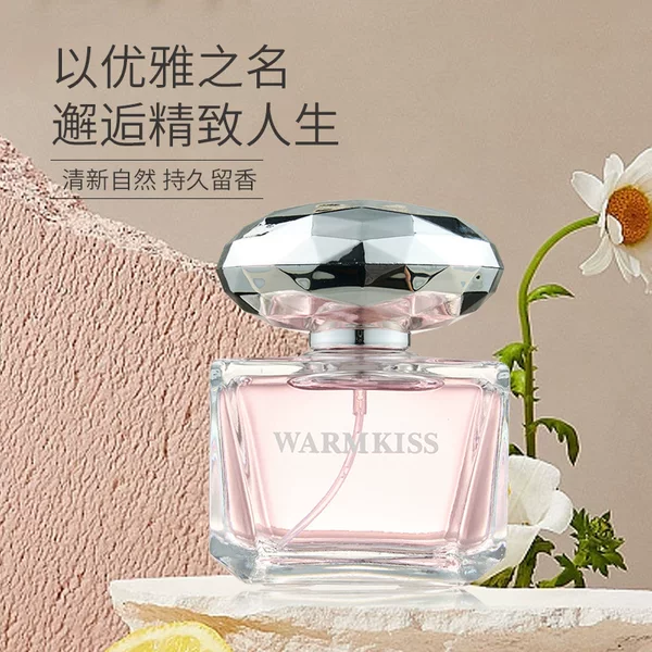 Warmkiss Crystal Crystal Diamond Pink Diamond Women's Long-Lasting Fresh Floral Fruity Eau De Toilette Cross-Border Natural Wholesale Factory