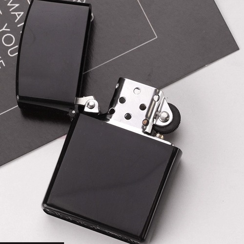 Old-fashioned kerosene lighter open flame windproof manufacturer wholesale metal flint grinding wheel advertising gift lighter windproof