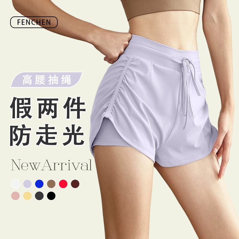Leggings, trousers, shorts, overall for gym, set, protective underware, drawstring, high-quality style, for running