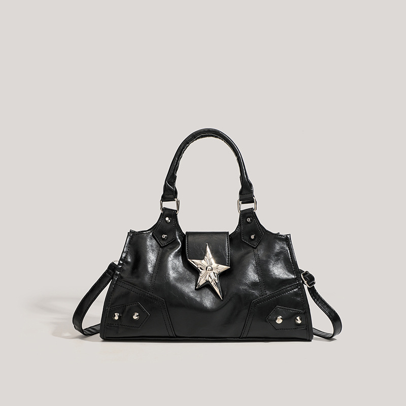 HENGJINGYX Official niche Millennial Hot Girls Portable Motorcycle Bag Women's Y2k One-Shoulder Crossbody Bag