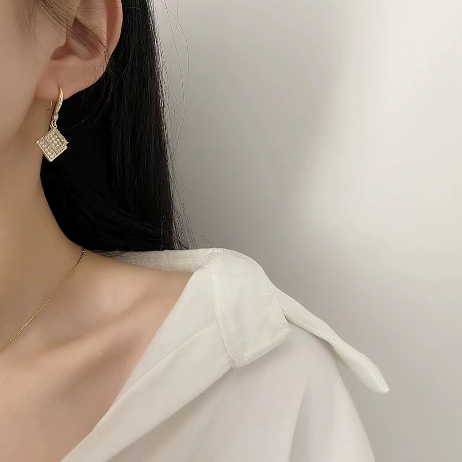 Universal silver needle from pearl, earrings, high-quality style, silver 925 sample, internet celebrity, fitted