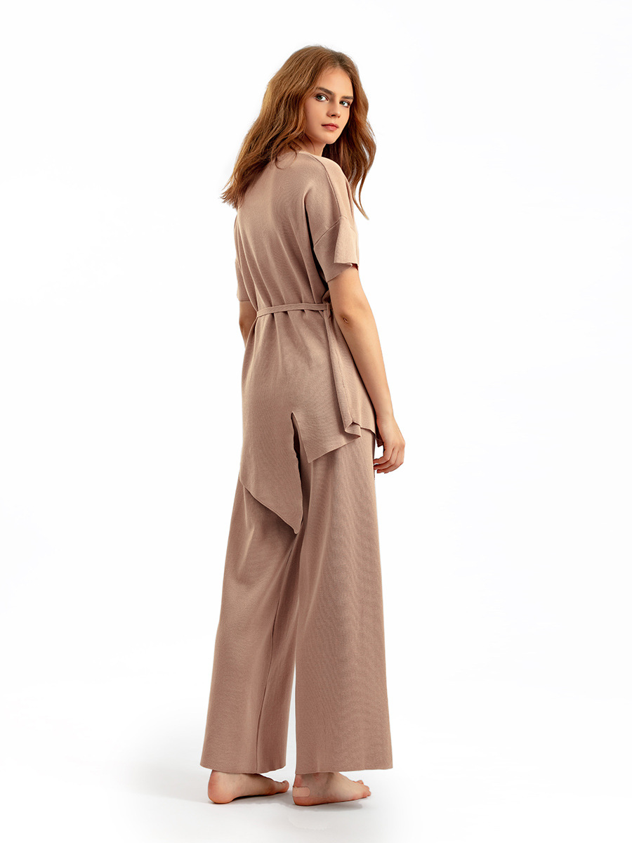 486g Weight Half Sleeve Sleeve Length Viscose fiber Fabric Type Pant Co-ord Set Sets Type 2 Pieces Set Quantity Holiday, Daily Occasion Round Neck Neckline Slim Fit Type Solid Color Pattern Summer, Spring Season Women's Gender Elegant, Streetwear Style Holiday Daily Women's Elegant Streetwear Solid Color Viscose Fiber Pant Co-ord Set Pants Sets 12