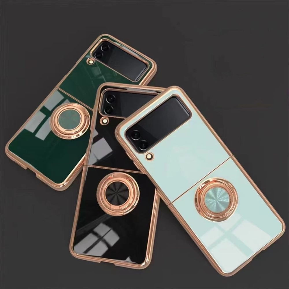 Capa com anel magnético para samsung galaxy z flip_voghion.com