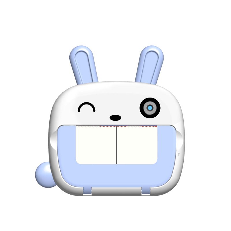 Cámara de impresión térmica Polaroid WIFI para niños Cámara digital de dibujos animados de mini estudiante de alta definición delantera y trasera