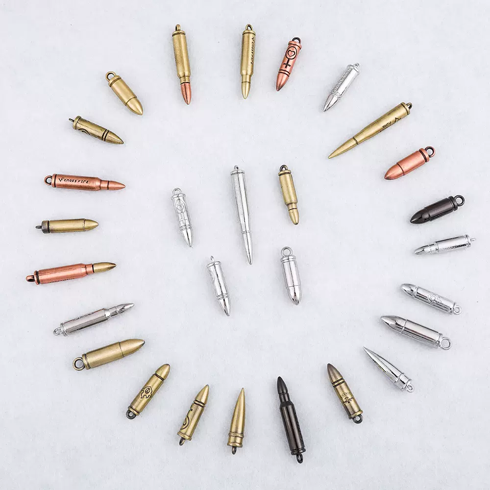 韩版吊坠创意子弹女气质轻奢气质小众复古毛衣链长款吊坠配件批发