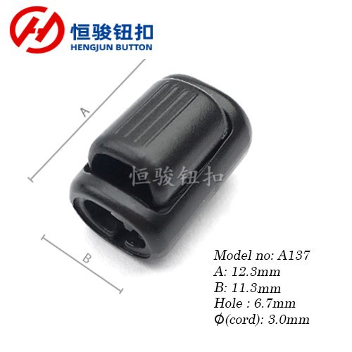 厂家塑料球形白色弹簧扣 地雷绳扣 尼龙地球面弹簧扣