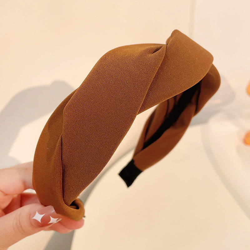 15#Caramel color twist headband