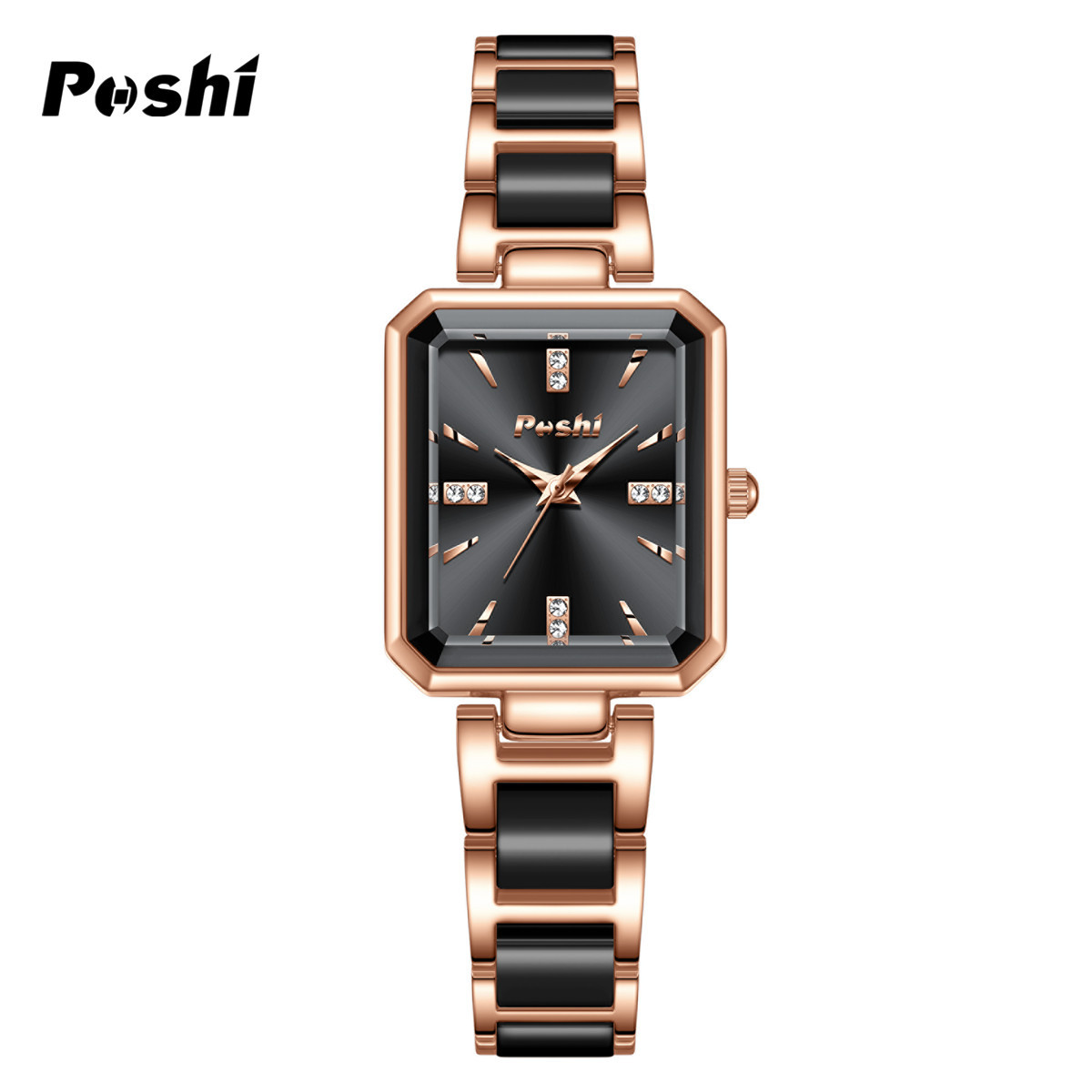 Relojes transfronterizos Relojes de mujer de moda Relojes de cuarzo de temperamento cuadrado de diamantes de lujo ligero