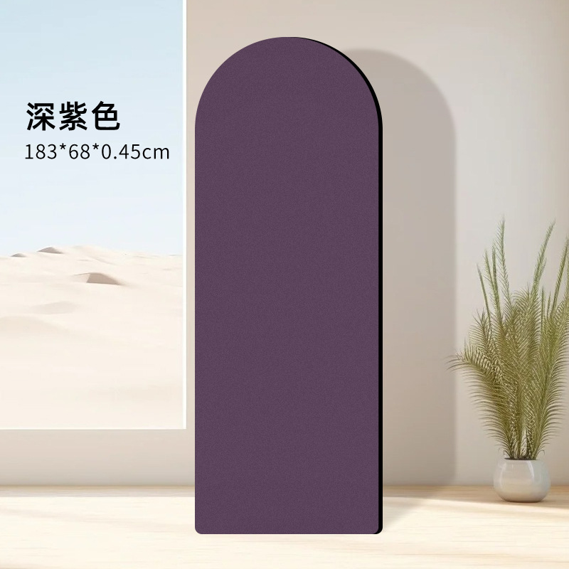 つや消し半円ヨガマット pu + ゴムヨガマット滑り止めグリップヨガマットアーチ型天然ゴムヨガマット|undefined