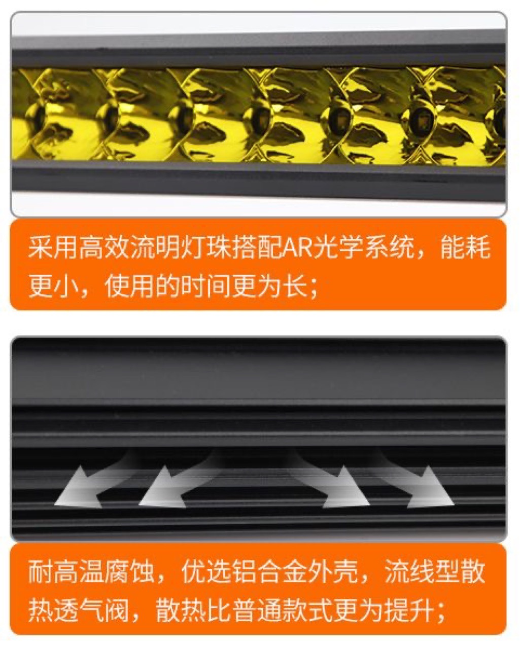 Arctic Model Great Wall Gun Special Led Hidden Modified Long Strip Grille Spotlight Pickup Off-Road Vehicle Grille Spotlight