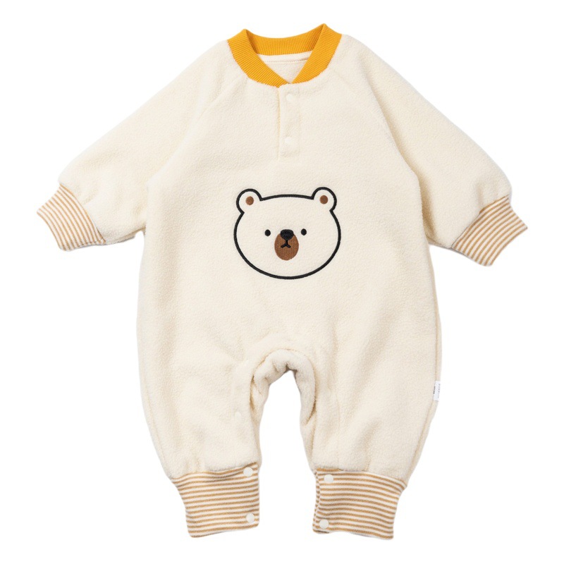 Mono del bebé primavera y otoño polar oso mameluco bebé clase A recién nacido caliente mameluco