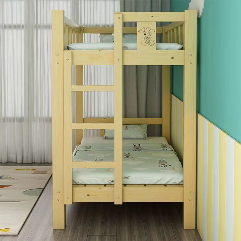 Kindergarten Daycare Bunk Bed Solid Wood Primary School Student Wooden Bed Nap Pine Children's Bed High and Low Bunk Bed