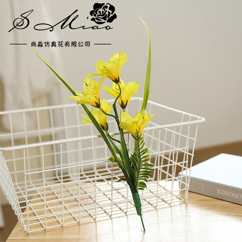 Flor artificial 10-cabeza pequeña huilan bonsai flor artificial bonsai fábrica suministro directo decoración interior pequeños adornos entrega de una sola pieza