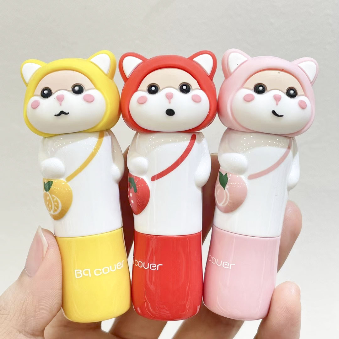 Peiqiao Cover Kidsren's Cute Moisturizing, Moisturizing and Anti-Drying Kidsren's Fruit-Flavored Lip Balm 7022