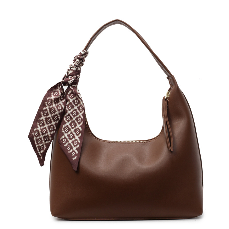 Bolso pequeño de axila de estilo occidental de todo fósforo transfronterizo para mujer 2025 nuevo bolso de axila de textura simple bolso de hombro casual de moda