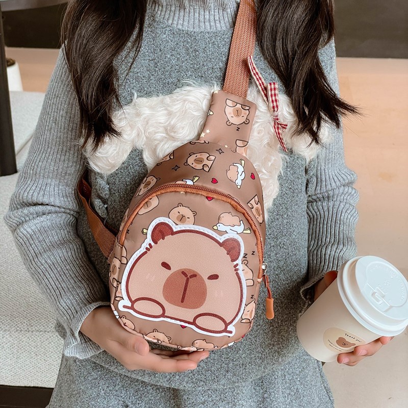 Nuevo bolso de pecho para niños niños caricatura mochila lindos jardín de infantes caricatura impresión extranjera bolsa de hombro de moda