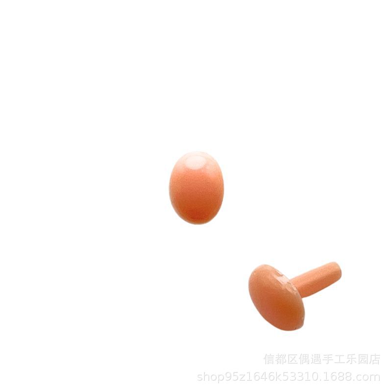 Oval pie recto mango ojo nariz poke fieltro de lana Twist stick DIY muñeca hecha a mano Accesorios